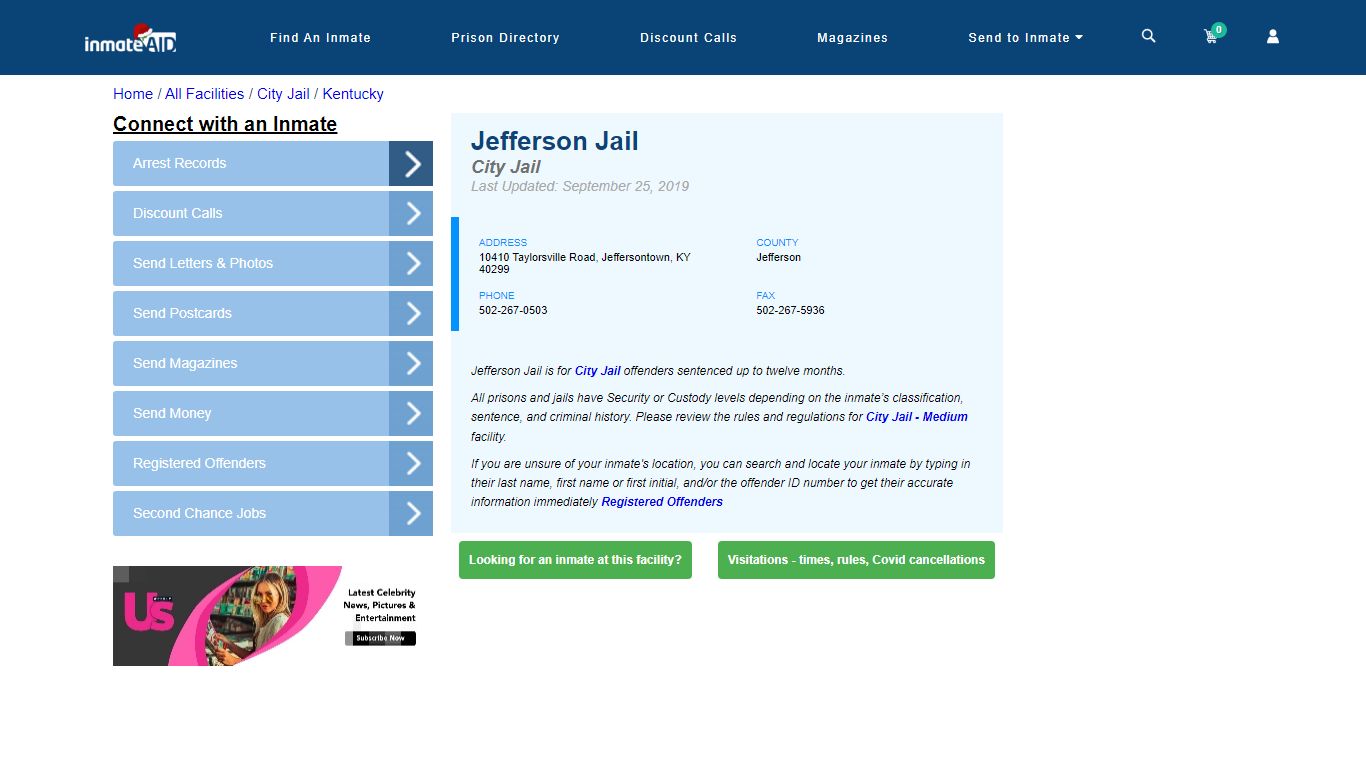 Jefferson Jail | Inmate Locator